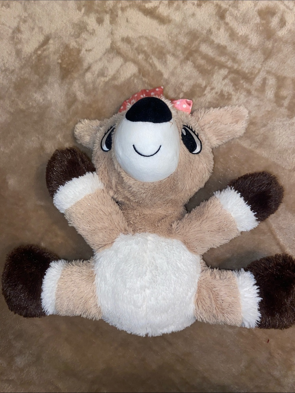 Rudolph the Red Nose Reindeer Clarice sitting Plush size 12” - Picture 2 of 4